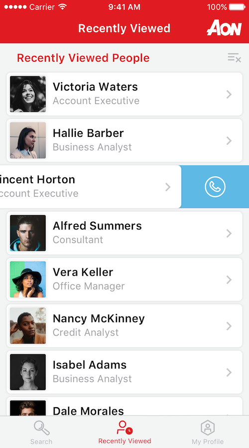Aon PeopleFinder Mobile App screenshot 9